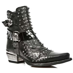 boty kožené NEW ROCK Itali Negro černá 44