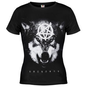 tričko hardcore AMENOMEN Wolfheart černá