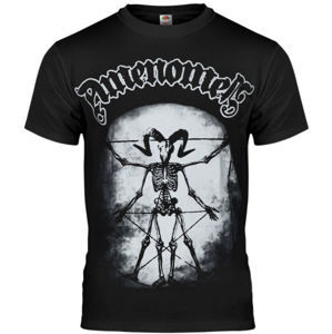tričko hardcore AMENOMEN Skeleton Da Vinci černá M