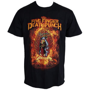 Tričko metal ROCK OFF Five Finger Death Punch Burn In Sin černá M