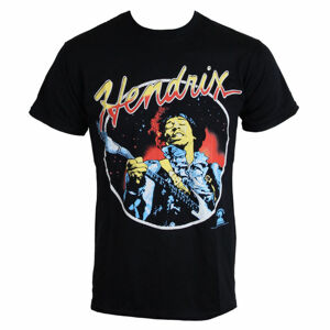 tričko pánské Jimi Hendrix - Script Circle - ROCK OFF - JHXTS06MB L