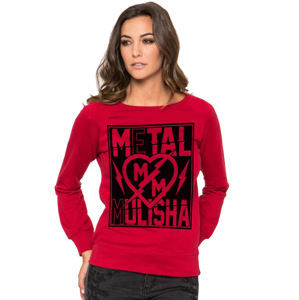 mikina bez kapuce dámské - Rock It - METAL MULISHA - RED
