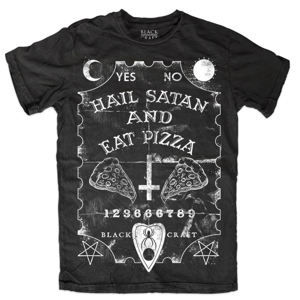 BLACK CRAFT Hail Satan & Eat Pizza černá