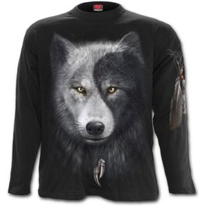 tričko SPIRAL Wolf Chi černá M