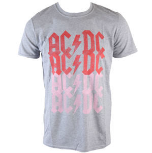 Tričko metal ROCK OFF AC-DC Logo Fade šedá