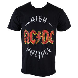 Tričko metal ROCK OFF AC-DC Logo High Voltage černá L