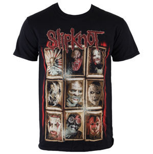 Tričko metal ROCK OFF Slipknot New Masks černá XL