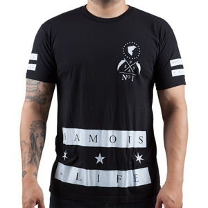 tričko street FAMOUS STARS & STRAPS Serious Premium černá