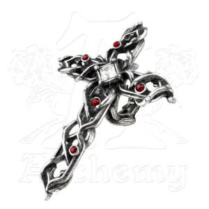 prsten ALCHEMY GOTHIC - Thorny Cross Handspan - R192 N