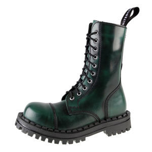 boty kožené ALTERCORE 351 černá zelená 38