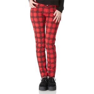 kalhoty plátěné JAWBREAKER Red Tartan XS