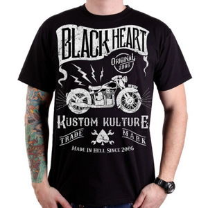 tričko street BLACK HEART Vintage Bike černá M