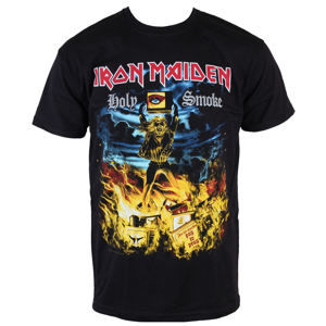 Tričko metal ROCK OFF Iron Maiden Holy Smoke černá XL
