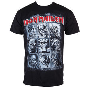 Tričko metal ROCK OFF Iron Maiden černá L