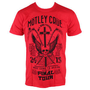 ROCK OFF Mötley Crüe Final Tour Tattoo červená vícebarevná