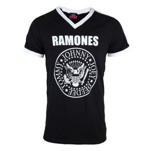 tričko metal BRAVADO Ramones Logo Soccer černá XXL
