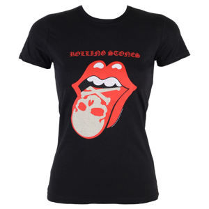 tričko metal BRAVADO Rolling Stones Skull Tongue černá M