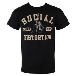 Tričko metal BRAVADO Social Distortion Boxing Gloves černá