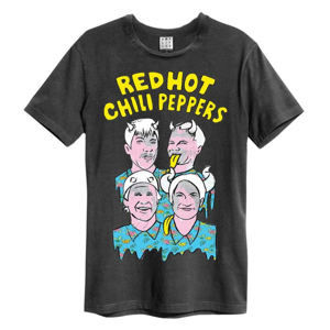 tričko pánské Red Hot Chili Peppers - ILLUSTRATED PEPPERS - CHARCOAL - AMPLIFIED - ZAV210PHS