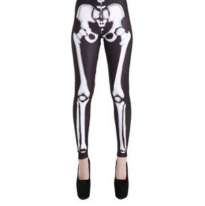 kalhoty dámské (legíny) PAMELA MANN - Skeleton - Black - PM274