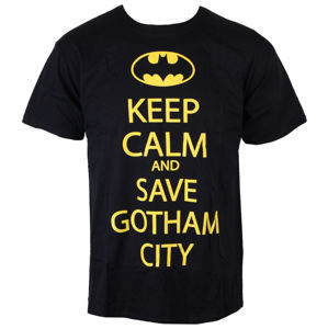 tričko INDIEGO Batman Save Our Gotham City černá M