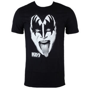 Tričko metal LOW FREQUENCY Kiss Gene face černá