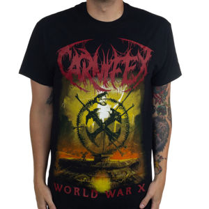Tričko metal INDIEMERCH Carnifex World War X černá
