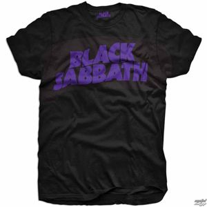 Tričko metal ROCK OFF Black Sabbath Wavy Logo černá 1-2