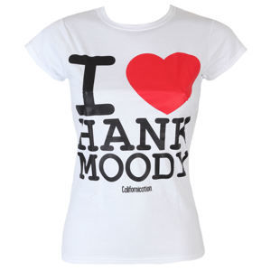 tričko HYBRIS Californication I Love Hank Moody bílá S