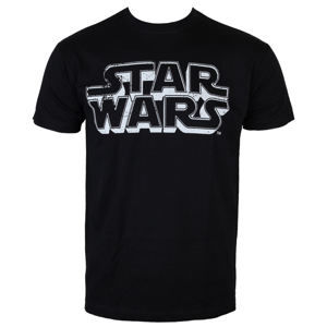 tričko HYBRIS Star Wars Distressed Logo černá XXL