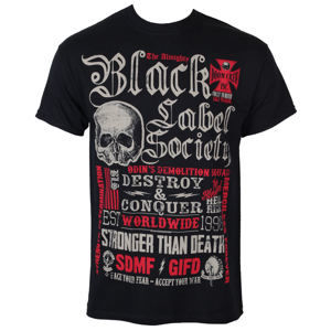 Tričko metal PLASTIC HEAD Black Label Society Destroy & Conquer černá XL