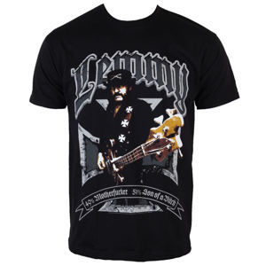 tričko metal ROCK OFF Motörhead Lemmy Iron Cross 49 Percent černá vícebarevná M