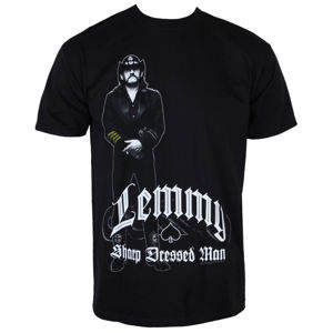 Tričko metal ROCK OFF Motörhead Lemmy Sharp Dressed černá vícebarevná