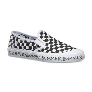 tenisky nízké VANS Slip-On (Summer Bummer) Checkeboard černá bílá 36,5