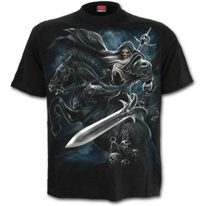 tričko SPIRAL Grim Rider černá