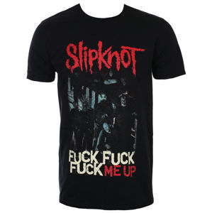 Tričko metal ROCK OFF Slipknot Fuck Me Up černá XXL