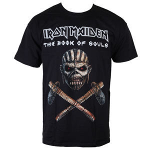 Tričko metal ROCK OFF Iron Maiden Axe černá L