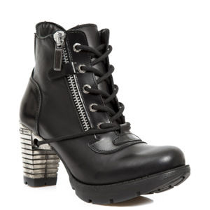boty na podpatku NEW ROCK Itali Negro černá