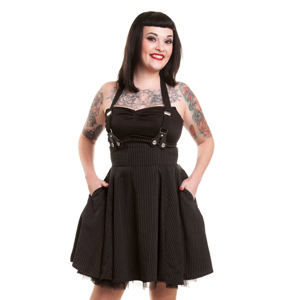šaty dámské ROCKABELLA - Lilith - Black - POI097 XL
