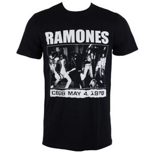 Tričko metal ROCK OFF Ramones CBGBS 1978 černá XXL