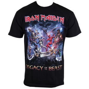 Tričko metal ROCK OFF Iron Maiden Legacy Of The Beast černá S