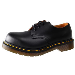 boty kožené Dr. Martens 3 dírkové černá