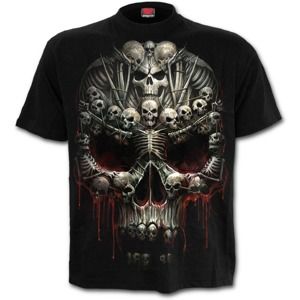 tričko SPIRAL Death Bones černá