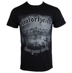 Tričko metal ROCK OFF Motörhead Clean Your Clock B&W černá vícebarevná L