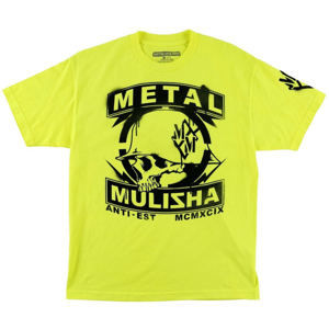 tričko street METAL MULISHA Rattle Day černá žlutá