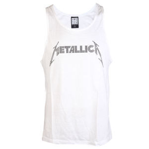 tílko AMPLIFIED Metallica LOGO WHITE XL