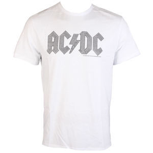 Tričko metal AMPLIFIED AC-DC CLASSIC LOGO WHITE BLACK černá bílá S