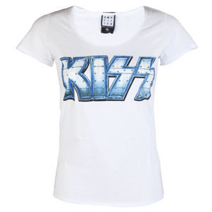 Tričko metal AMPLIFIED Kiss METAL DISTRESSED černá bílá XL