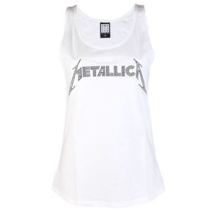 tílko AMPLIFIED Metallica CLASSIC LOGO WHITE XL