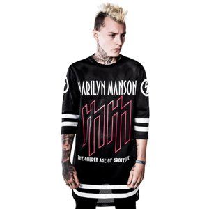 KILLSTAR Marilyn Manson Use Your Fist Hockey Team černá